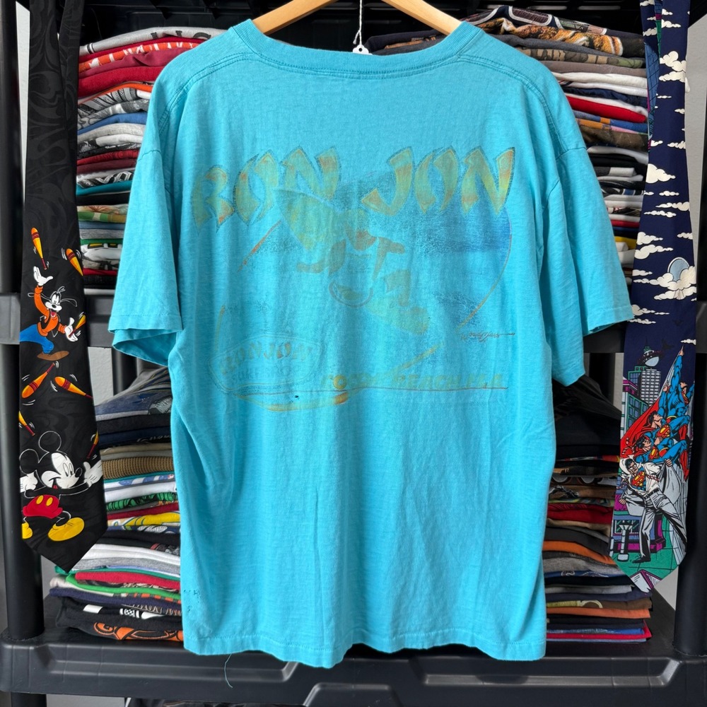 Vintage Blue Ron Jon Surf Shop Cocoa Beach T-Shirt XL Distressed